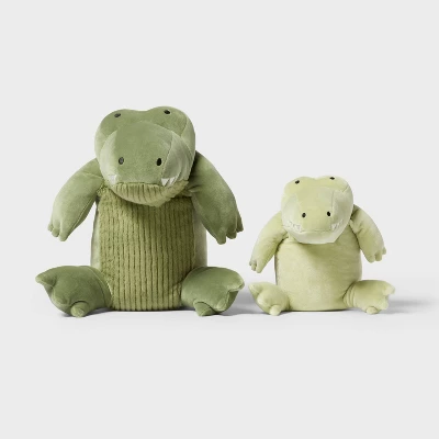Alligator And Baby Weighted Plush Kids' Throw Pillow Green - Pillowfort™ 5 Alligator And Baby Weighted Plush Kids' Throw Pillow Green - Pillowfort™ - Image 3