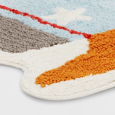 Rocket Shaped Kids' Accent Rug - Pillowfort™ 4 Rocket Shaped Kids' Accent Rug - Pillowfort™ - Image 2