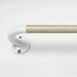 Blackout Kids' Curtain Rod Natural Wood/White - Pillowfort™ -Pillowfort GUEST f86642de ab77 44ee b93d 8b481a4f4a58