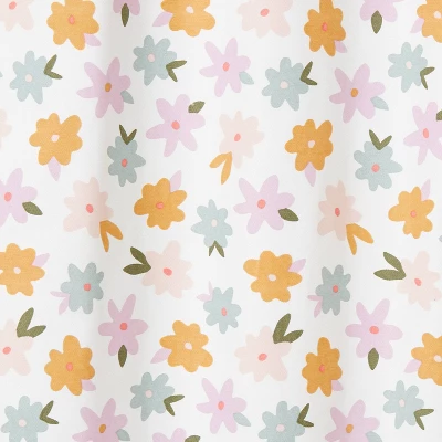 42"W X 84"L All Over Kids' Blackout Window Curtain Panel Floral Print - Pillowfort™ 4 42"W X 84"L All Over Kids' Blackout Window Curtain Panel Floral Print - Pillowfort™ - Image 2