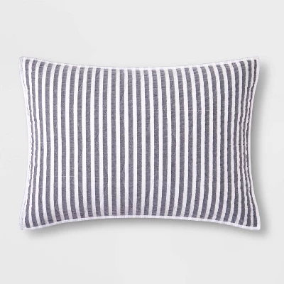 Chambray Striped Kids' Sham - Pillowfort™ 7 Chambray Striped Kids' Sham - Pillowfort™ - Image 5